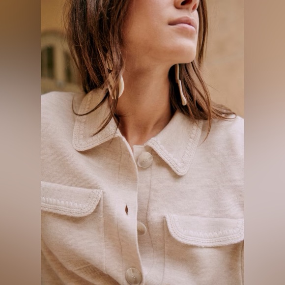 Sezane betty cardigan crochet m - Picture 5 of 7
